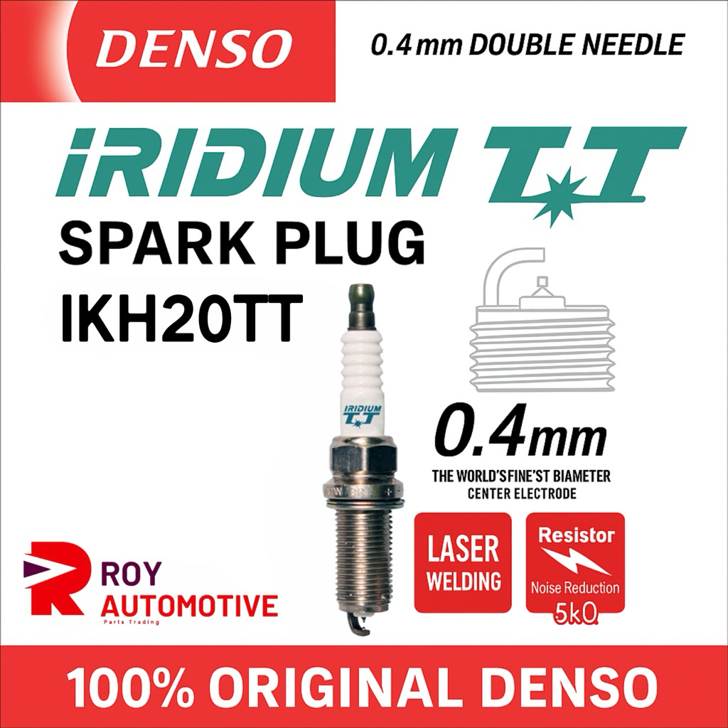 IKH20TT หัวเทียน DENSO IRIDIUM TT สําหรับ HONDA INSIGHT ไฮบริด/ Toyota INNOVA