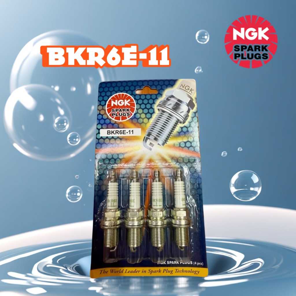 BKR6E-11 หัวเทียน NGK (4 ชิ้น) สําหรับ Proton Wira 1.6 Waja 1.6 1.8 Perdana Nissan Toyota