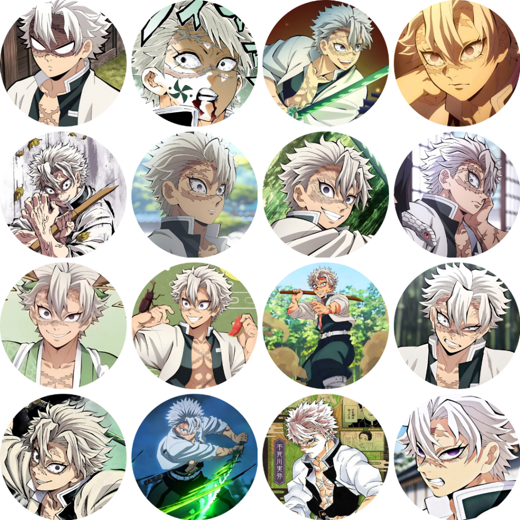 ป้ายปุ่ม Demon Slayer Sanemi Shinazugawa 58mm