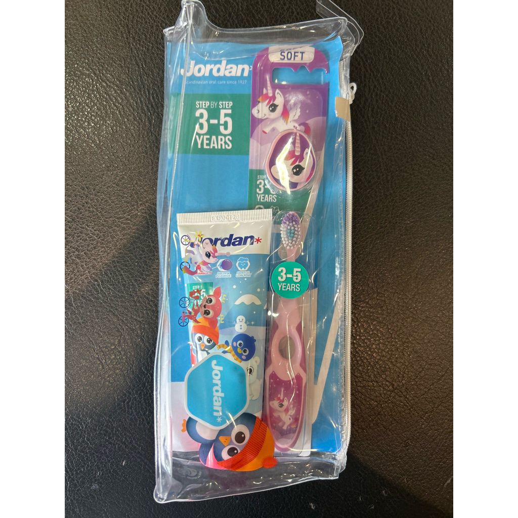 JORDAN Kids Step 2 (3-5 ปี) ชุดแปรงสีฟัน+ยาสีฟัน (Travel Pack) รหัส 2190
