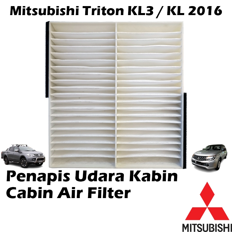 Mitsubishi Triton KL3 / KL 2016 ไส้กรองอากาศห้องโดยสาร Penapis Udara Kabin