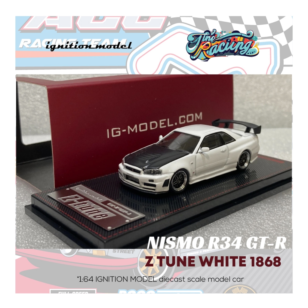 IGNITION MODEL 1/64 NISSMO R34 GT-R Z TUNE WHITE