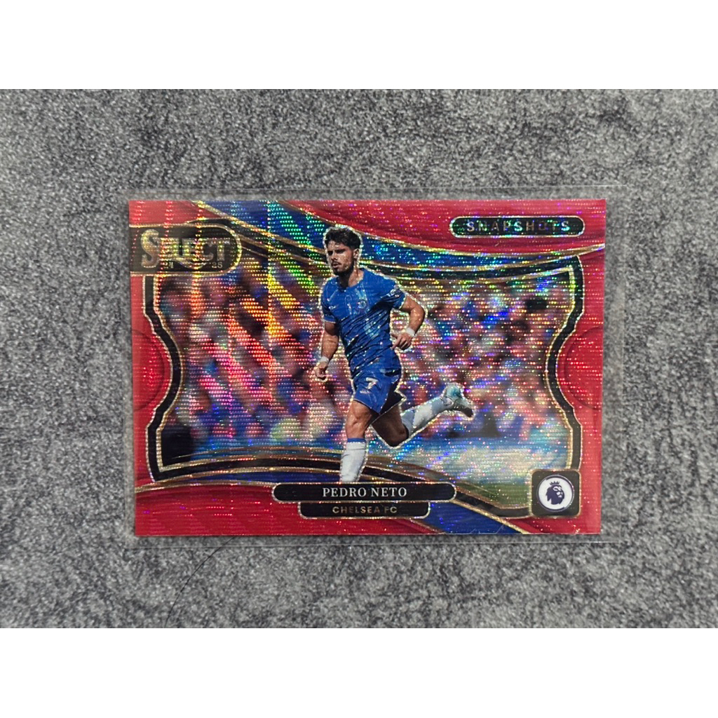2024-25 Panini เลือก EPL Pedro Neto Snapshots /49 Red Wave Chelsea FC