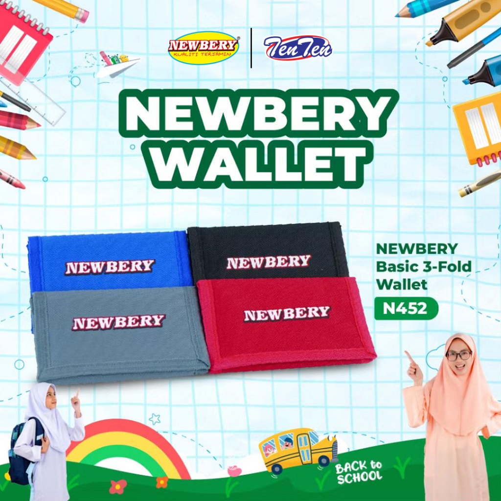 Newbery Velcro 3 Fold Wallet (N452)