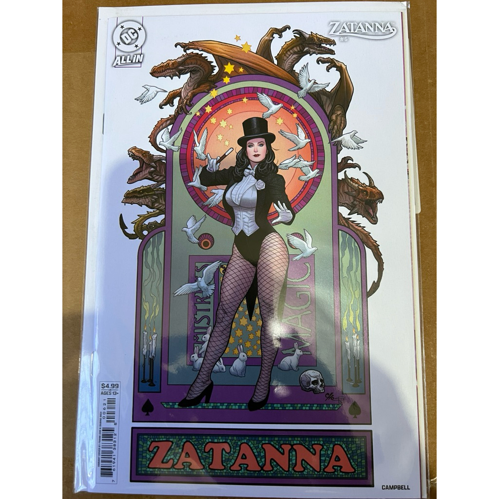 Zatanna 6 - Frank Cho / Homare / Jamal Campbell Covers