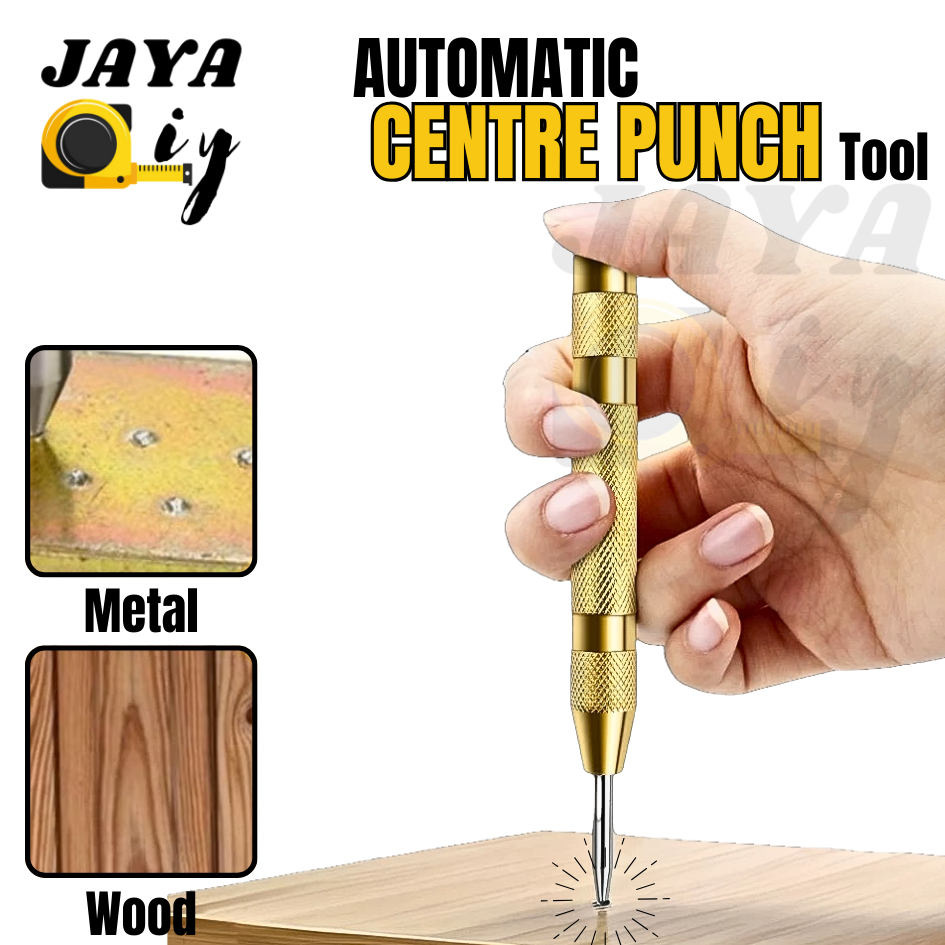 BRASS Automatic Center Punch Pin Punch Center Puncher Punch Tool Marking Tool Spring Loaded Center P