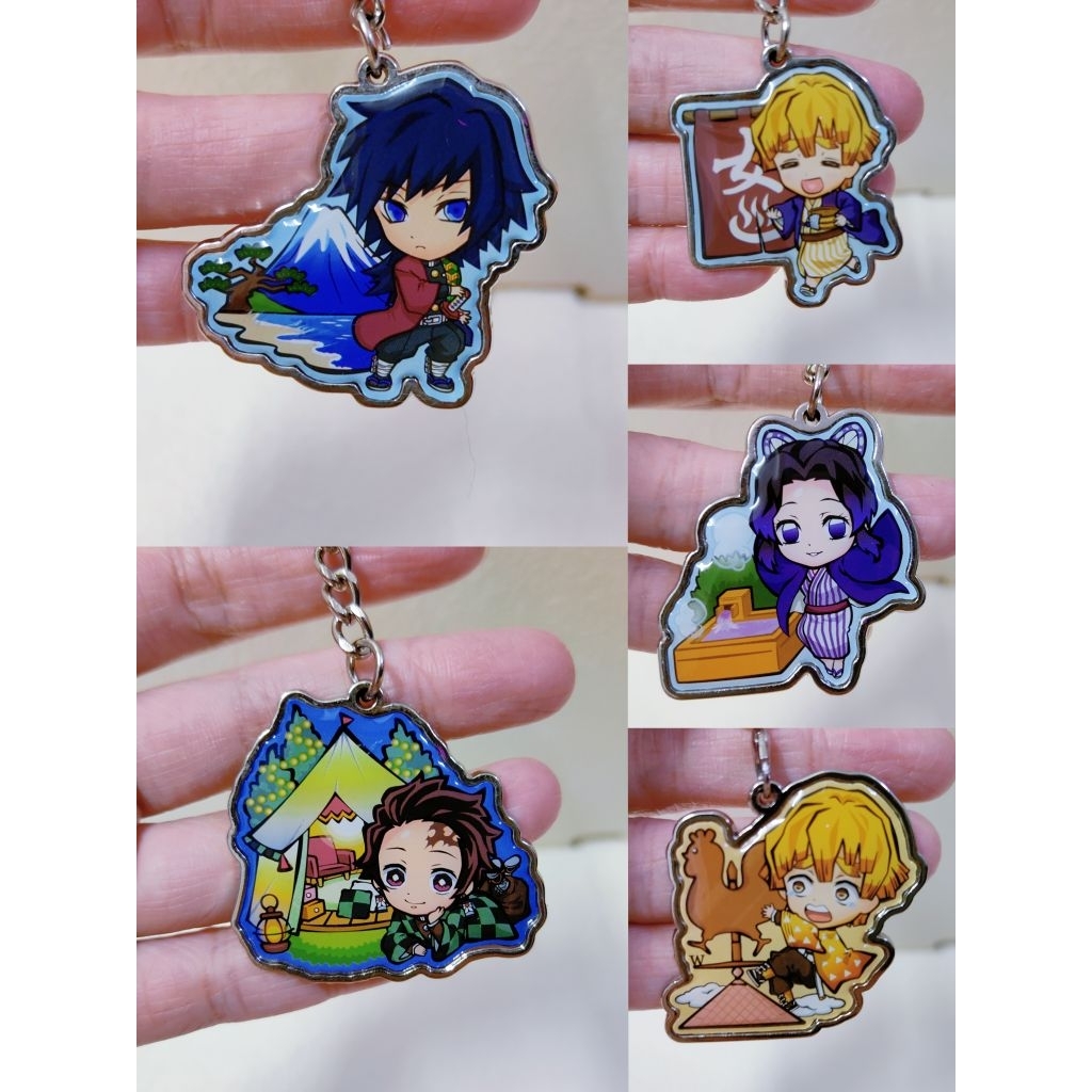 Demon Slayer preloved charm พวงกุญแจโลหะ RKC19 Tanjiro Kamado Zenitsu Agatsuma Shinobu Kocho Giyu To