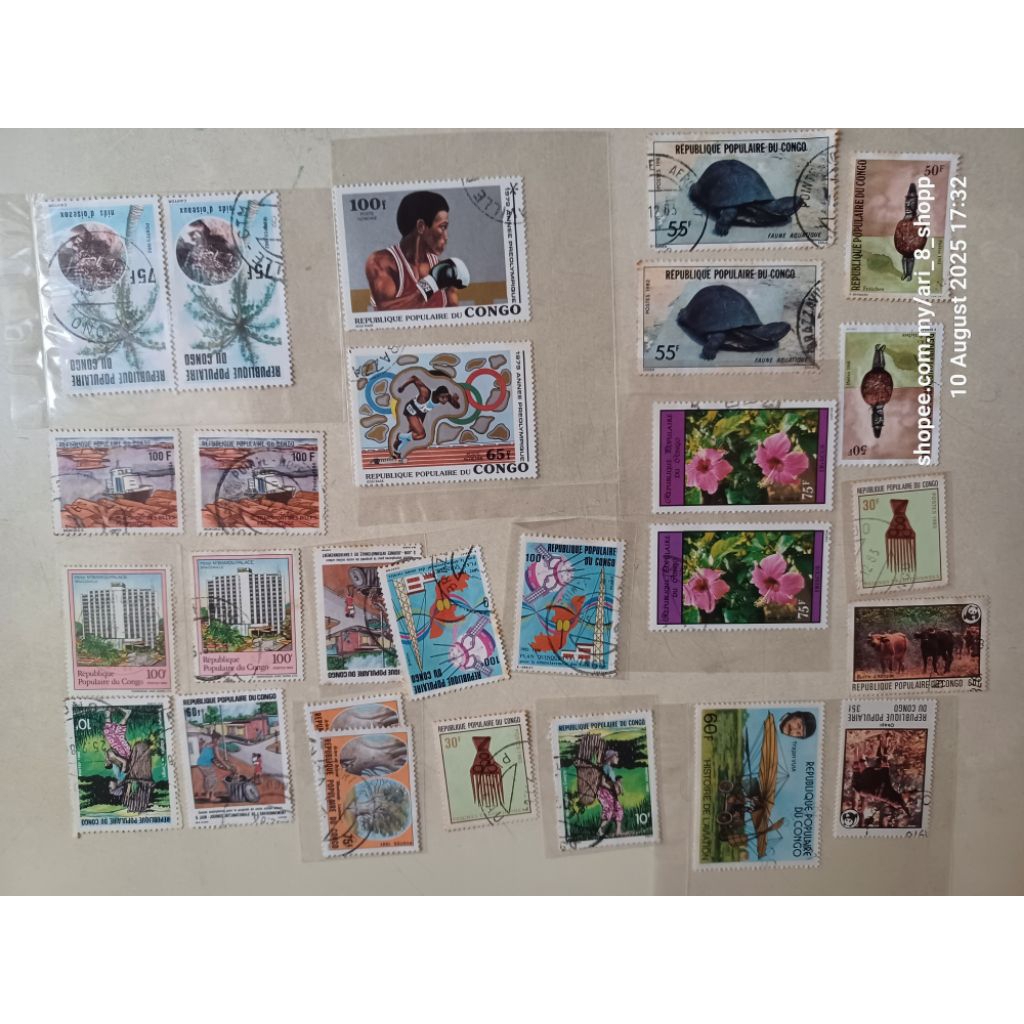 แสตมป์: Congo, Tanzania และ Kenya/Uganda/Tania ใช้