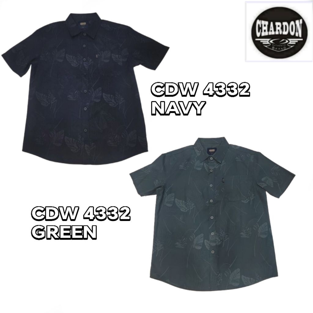 CHARDON เสื้อคอปก Casual baju Kemeja koler CDW 4332