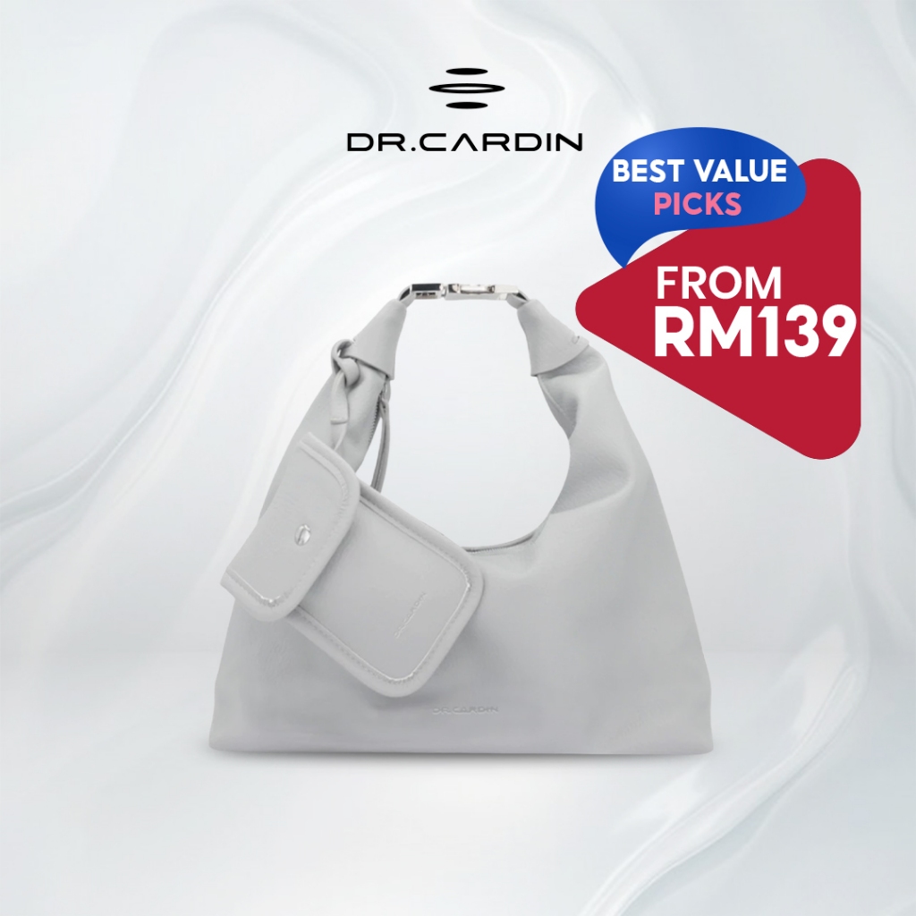 [ซื้อ 2 @ RM118] ดร. Cardin Dumpling Tote Bag Classic BG-650 *ซื้อ 1 @ RM118 ซื้อ 2 ประหยัด RM80
