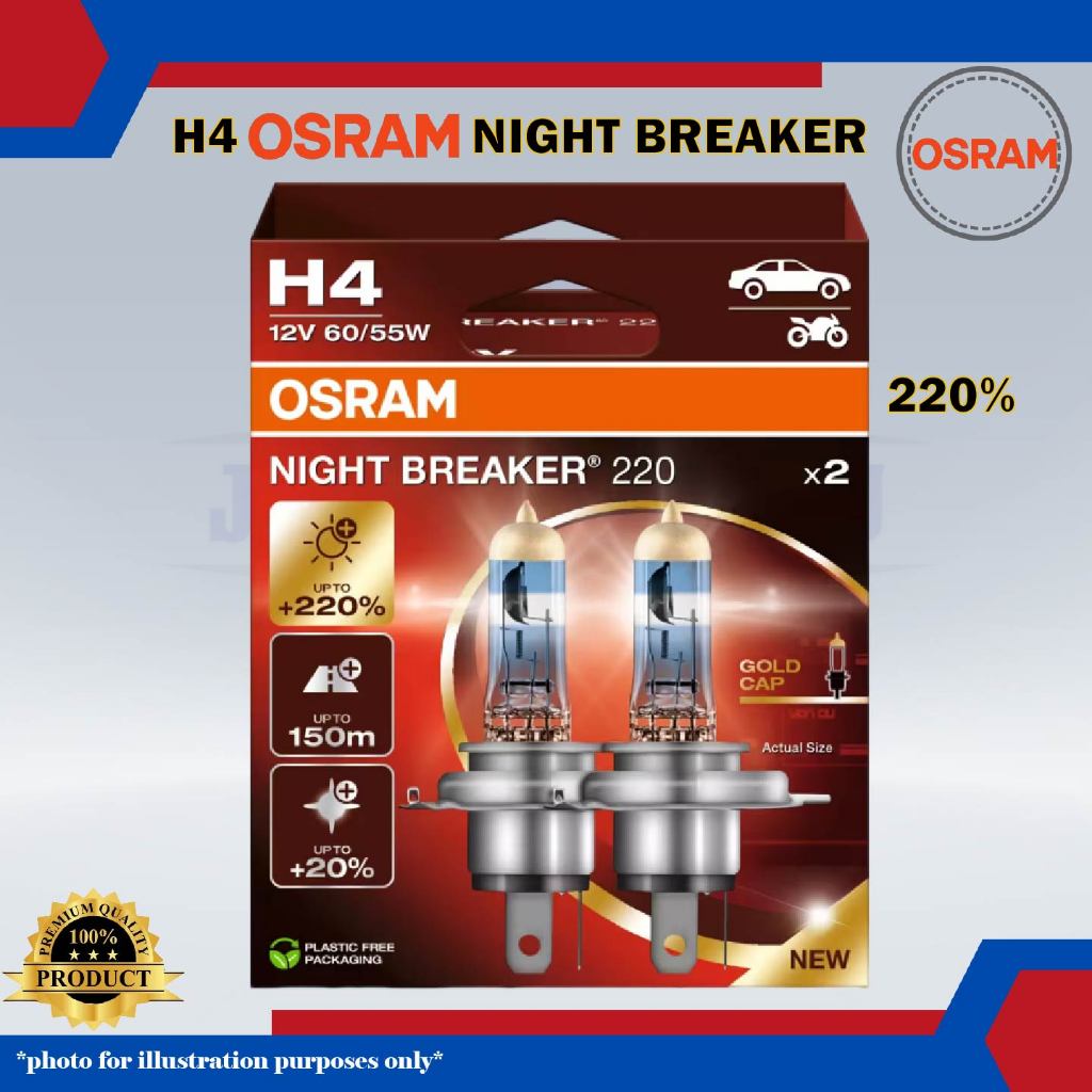 Osram H4 Night Breaker Laser 220%