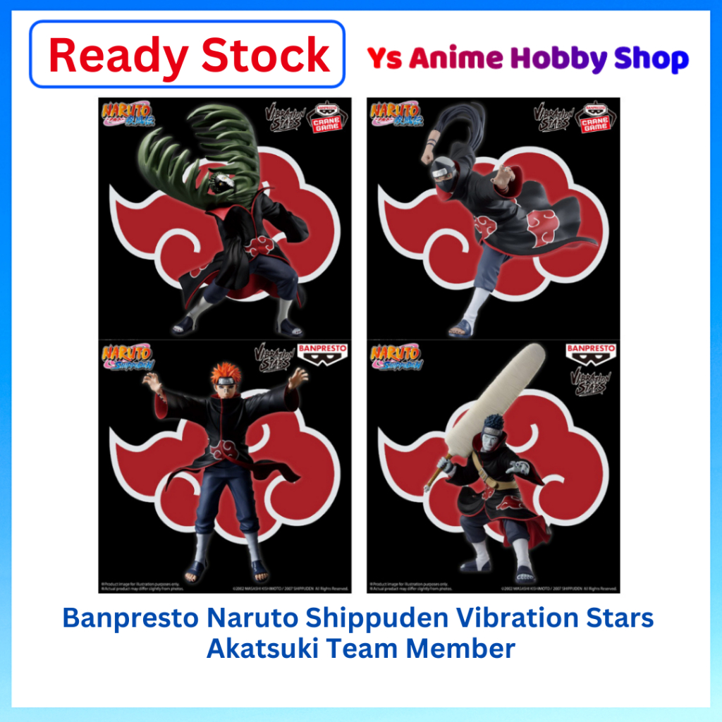 Banpresto Naruto Vibration Stars Akatsuki Team Pain Kisame SEtsu Kakuzu ฟิกเกอร์อนิเมะ
