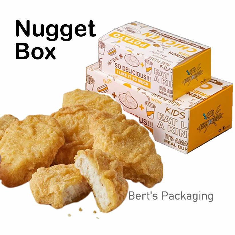 Bundle Dealกล่องกระดาษ Bekas Nuget Nuggage กล่องบรรจุภัณฑ์เกรดอาหาร