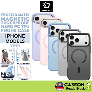 DUX DUCIS YIND MATTE MAGNETIC PC TPU Phone Case for iPhone 17 Air 16 Plus 16E 15 Pro Max Non Yellowish Shockproof Cover