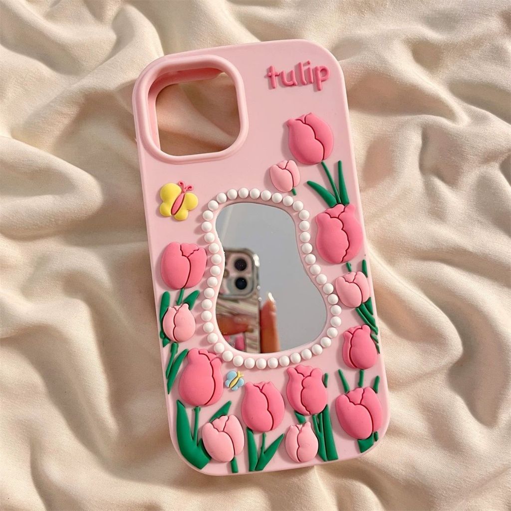 เคส Pink Blossom พร้อม IP11 Series ถึง IP16 Plus