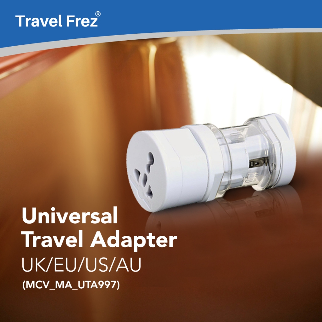 TRAVELFREZ UNIVERSAL TRAVEL ADAPTER US/UK/EU/AU