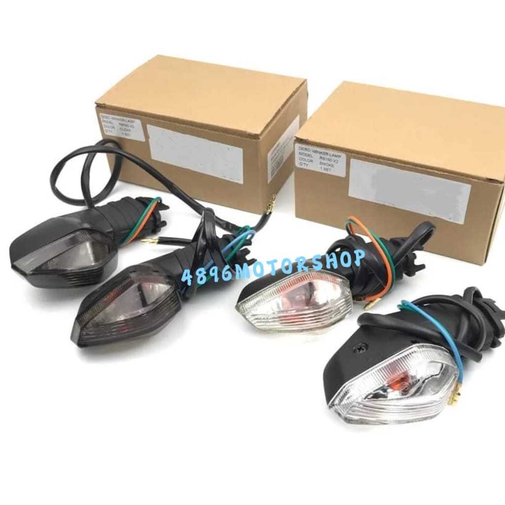 ( CHOP STANLEY ) HONDA RS150 RS 150 RS150R V2 ( V4 ) REAR SIGNAL SET TINTED / CLEAR SIGNAL BELAKANG