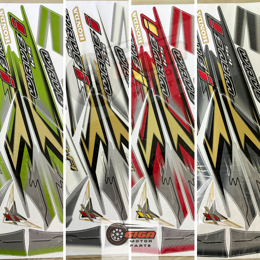 HONDA (2) WAVE 125 i (THAI) W125i STICKER BODY COVER SET STIKER KAVERSET STRIPE