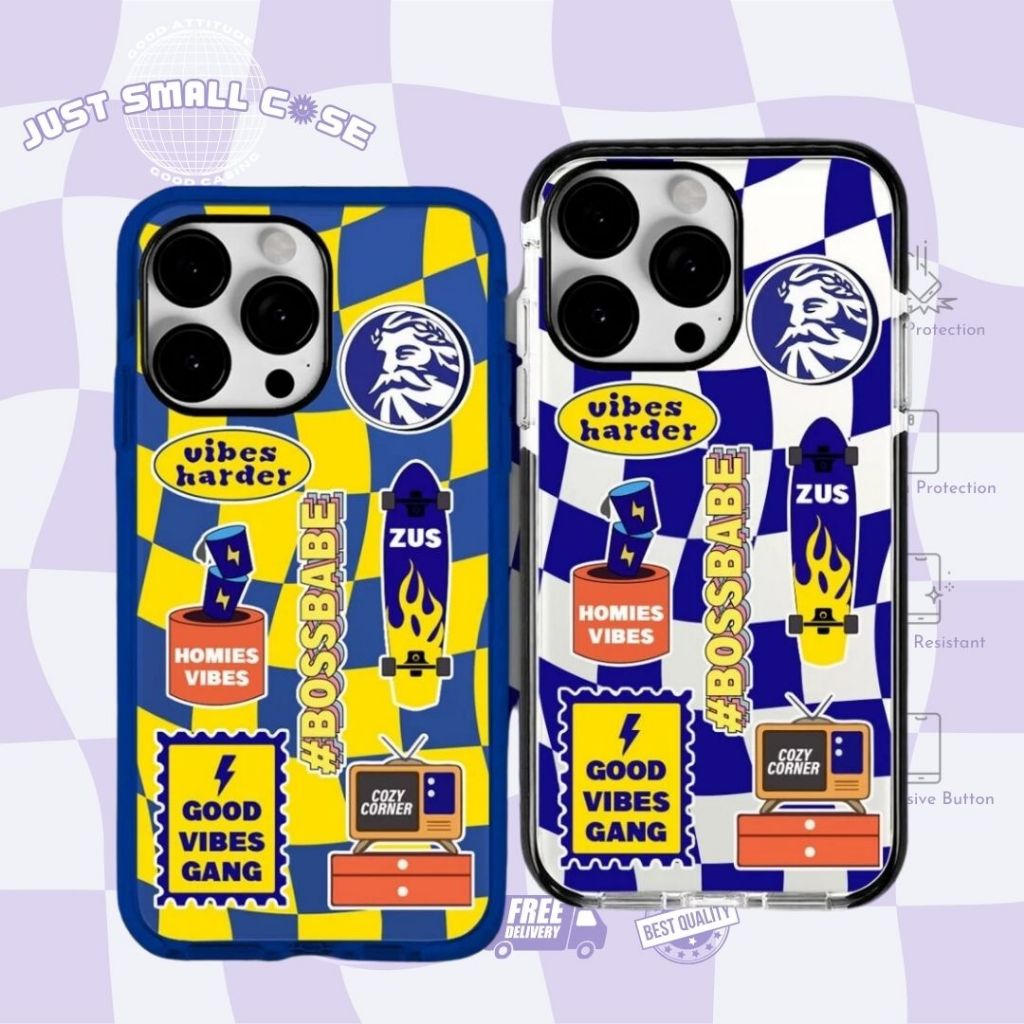 ZUS COFFEE LOVER DESIGNATED CASE กันชนนีออนกรณีปลอก iPhone 17 PRO MAX 17 AIR 16 PRO MAX 15 14 PLUS 1