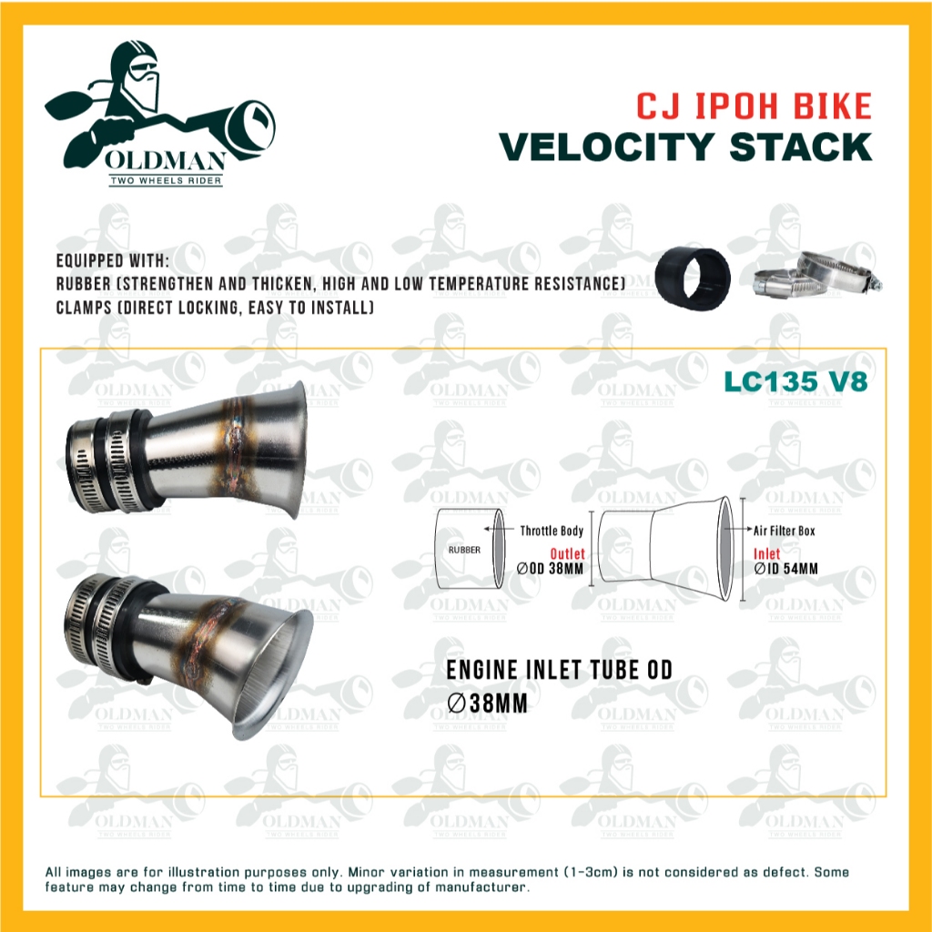 CJ IPOH BIKE (TOPO) VELOCITY STACK LC V1 V2 V3 V4 V5 V6 V7 V8