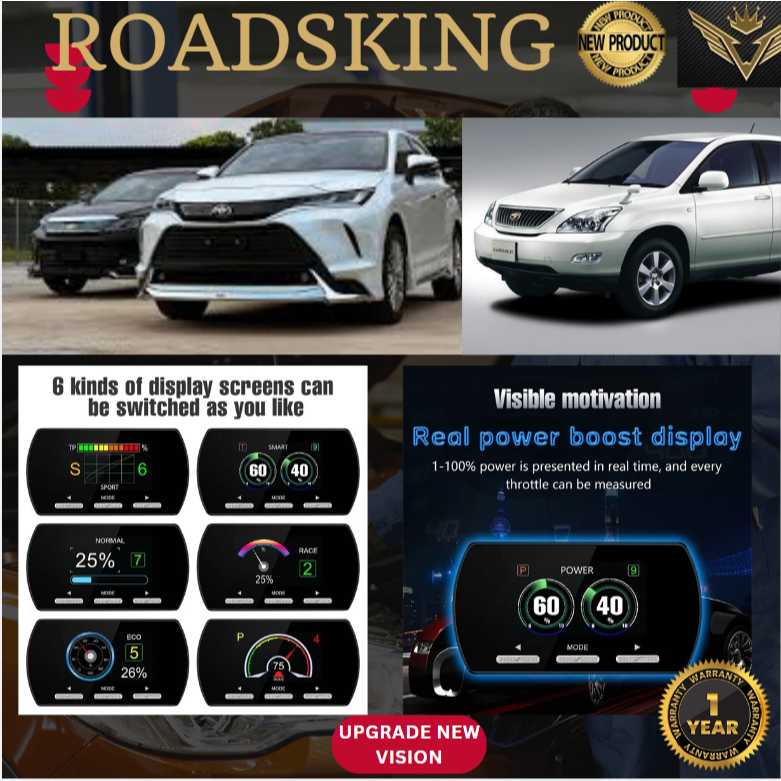 TOYOTA HARRIER XU30 XU60 XU80 DEFILUFI SPAOH รีโมทคอนโทรลเมตร 8 โหมด