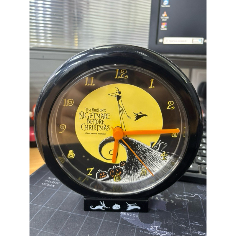 Nightmare Before Christmas นาฬิกา นาฬิกาแมนเทิล Jack Zero สีดํา