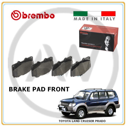 BREMBO Toyota Land Cruiser Prado KZJ95 ผ้าดิสเบรคหน้าหลัง