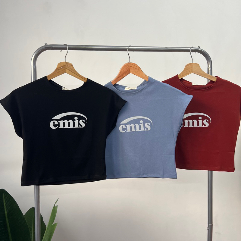 T311EMIS เสื้อยืดผ้าฝ้ายทรงหลวมสไตล์เกาหลีโดย Thong Glom TG เวอร์ชั่นเกาหลี