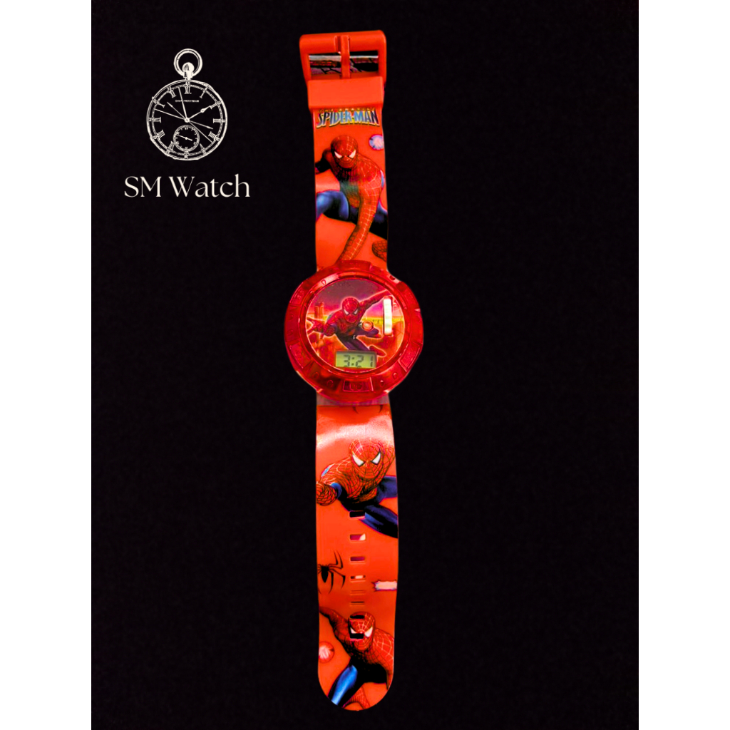 SM WATCH KIDS WATCH CARTOON SPIDER