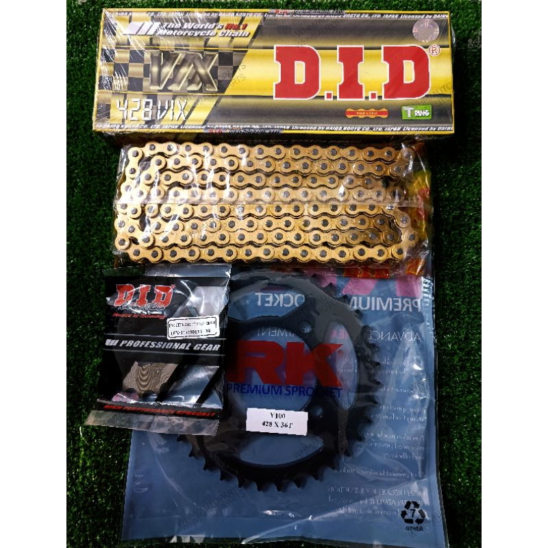 YAMAHA LC135 V1-V8 DID-428VIX T-RING-GOLD FULLSET SPROCKET