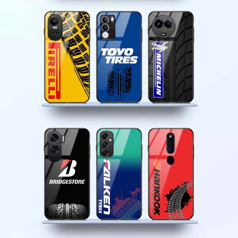 Plexiglass Back Case Tyre Series สําหรับ iPhone 16/16 Pro/16 Plus/16 Pro Max/15 Pro Max/ 15 Pro/ 15 