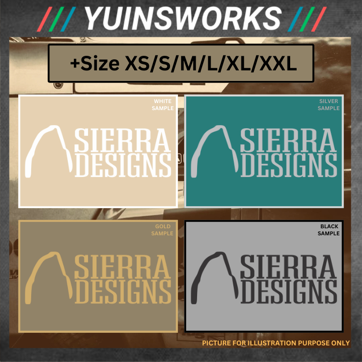 [SIERRA DESIGN] สติ๊กเกอร์พรีเมี่ยมสําหรับรถยนต์ / รถจักรยานยนต์ / เรือ / เครื่องบินฟรีขนาดที่กําหนด