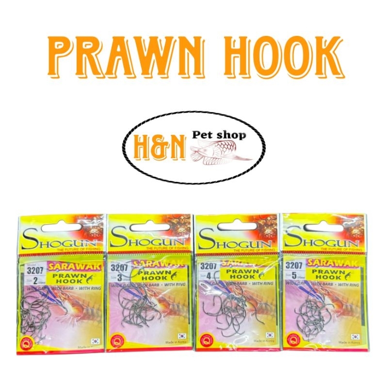 SHOGUN 3207 PRAWN HOOK UDANG