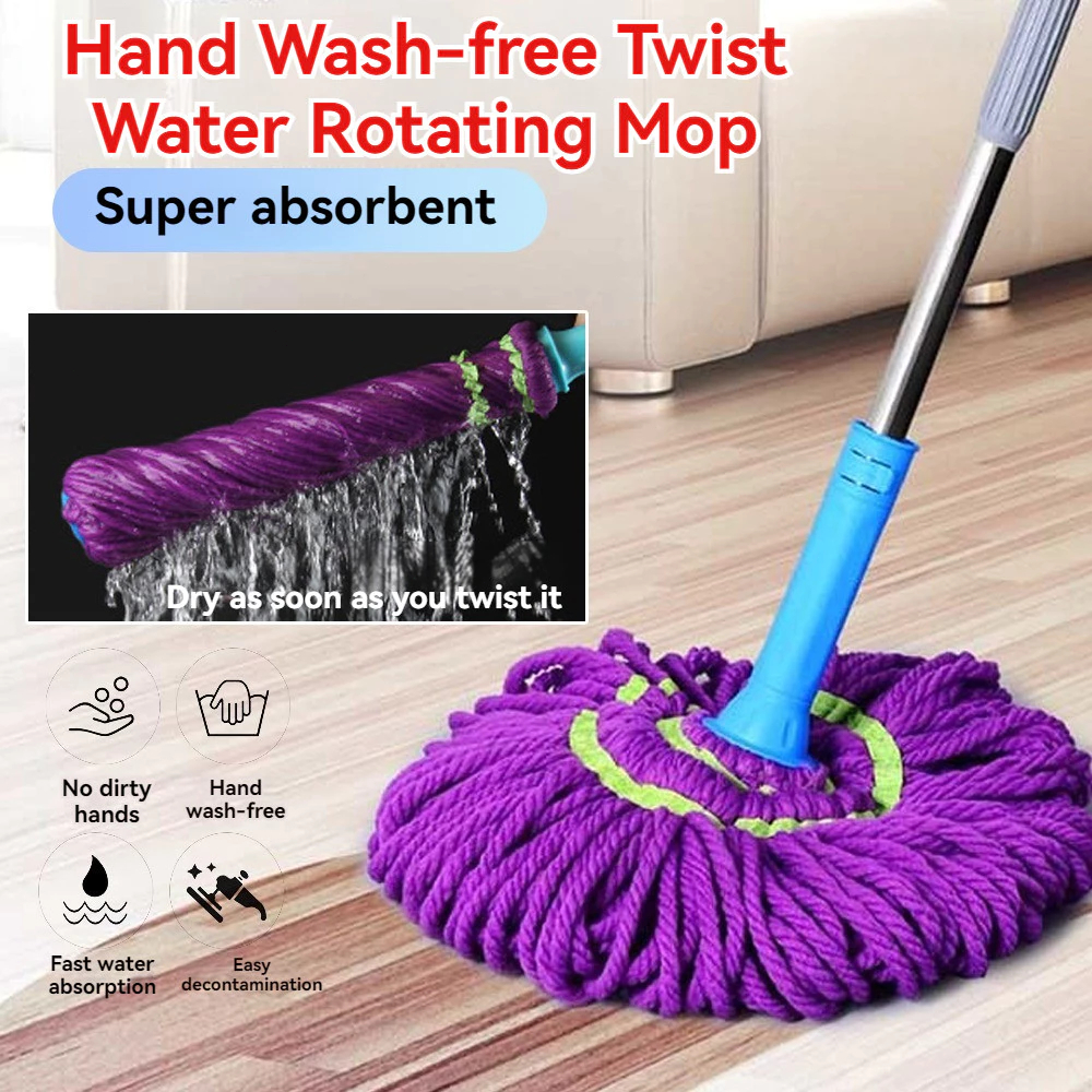 Magic Easy Twist MOP Spin Mop เครื่องมือทําความสะอาดพื้น Office Home Mop