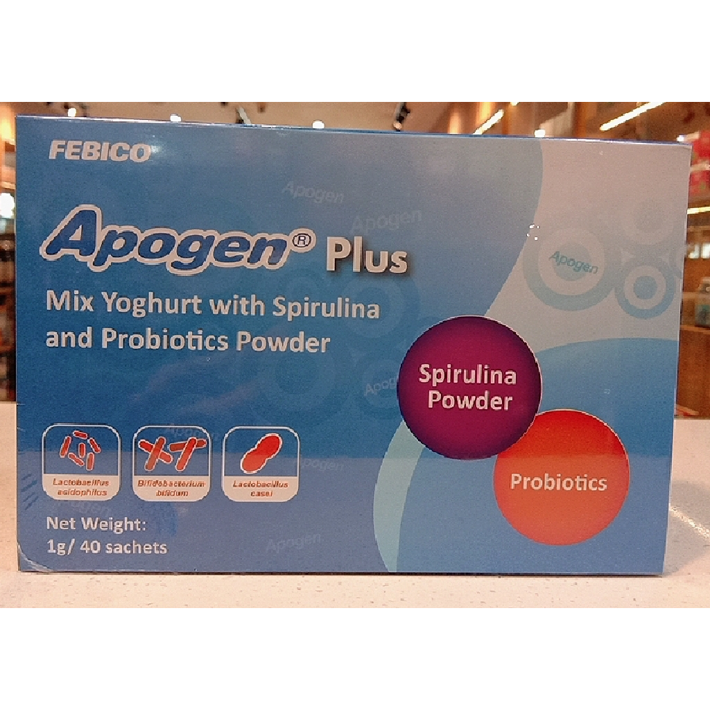 Febico APOGEN PLUS PROBIOTICS POWDER 1G X 40 SACHETS EXP 02/2027