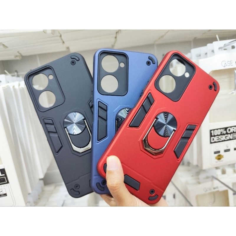 360 Ring Case Casing สําหรับ Oppo A1K A17 A17K Cover Protect Clear Simple