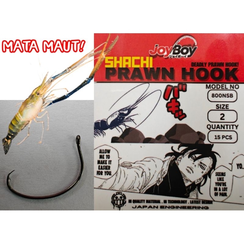 JOYBOY Shachi Matakail Udangdang Maut / Custom Deadly Prawn Hook Japan