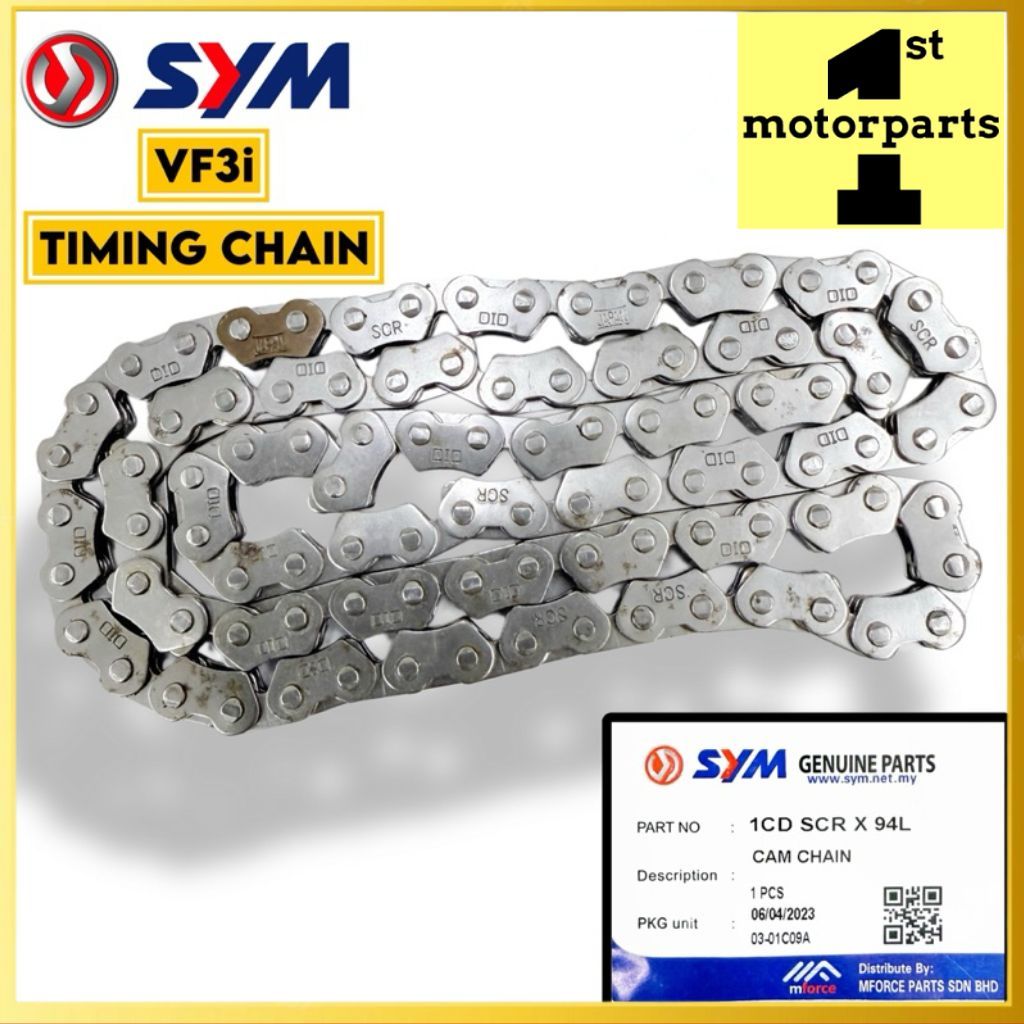 [ซิม] SYM VF3i VF3 LE PRO V1 V2 SYMPHONY 150 TIMING CHAIN SILENT CHAIN RANTAI KECEK 1CD SCR X94L SYM
