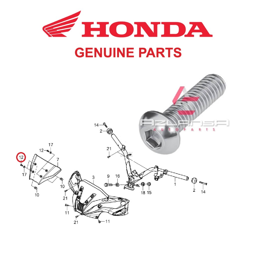 Bolt Special 5x16 ( 90119-K56-V50) Winner X V2 & RS150R V2 V3 💯 ฮอนด้า