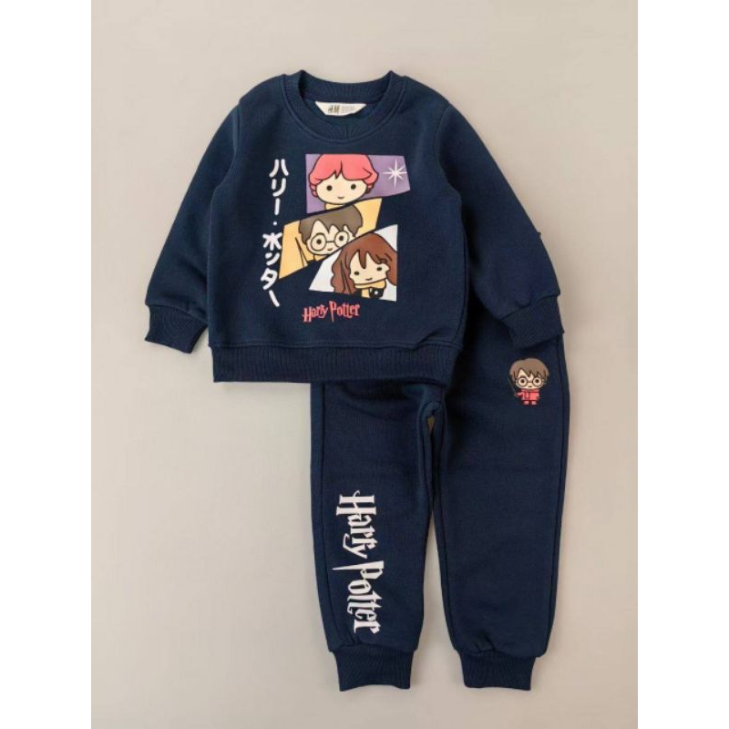 ชุดสเวตเตอร์ 2 ชิ้น Premium Harry Potter Navy Blue Age 2Y 3Y 4Y 5Y 6Y