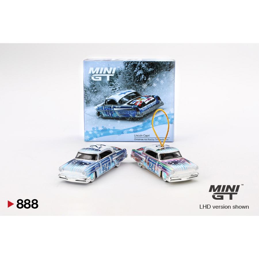MINI GT LINCON CAPRI CHRISTMAS HOT ROD BY TIM SADCHIKOV (MGT888)