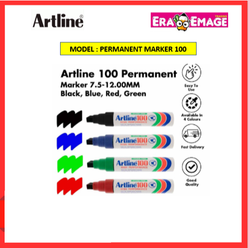 ARTLINE100 ปากกามาร์กเกอร์ถาวรสีดําประสิทธิภาพสูง