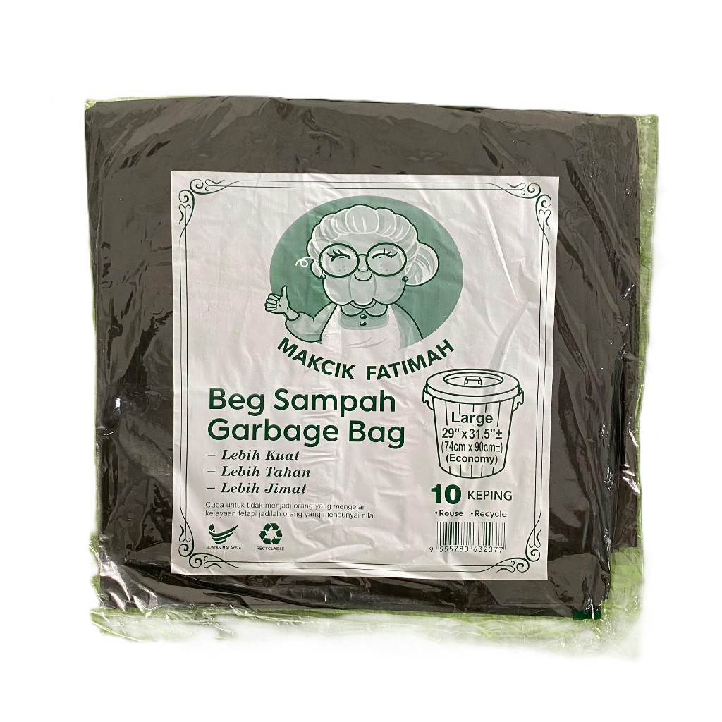 MAK CIK FATIMAH GARAGE BAG 74CM X 90CM (10 ชิ้น)