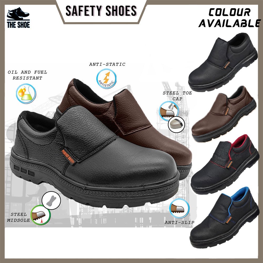 รองเท้านิรภัย Low Cut ผู้ชายผู้หญิง Safety Boot Rubber Kasut Safety Sarung Lelaki Perempuan