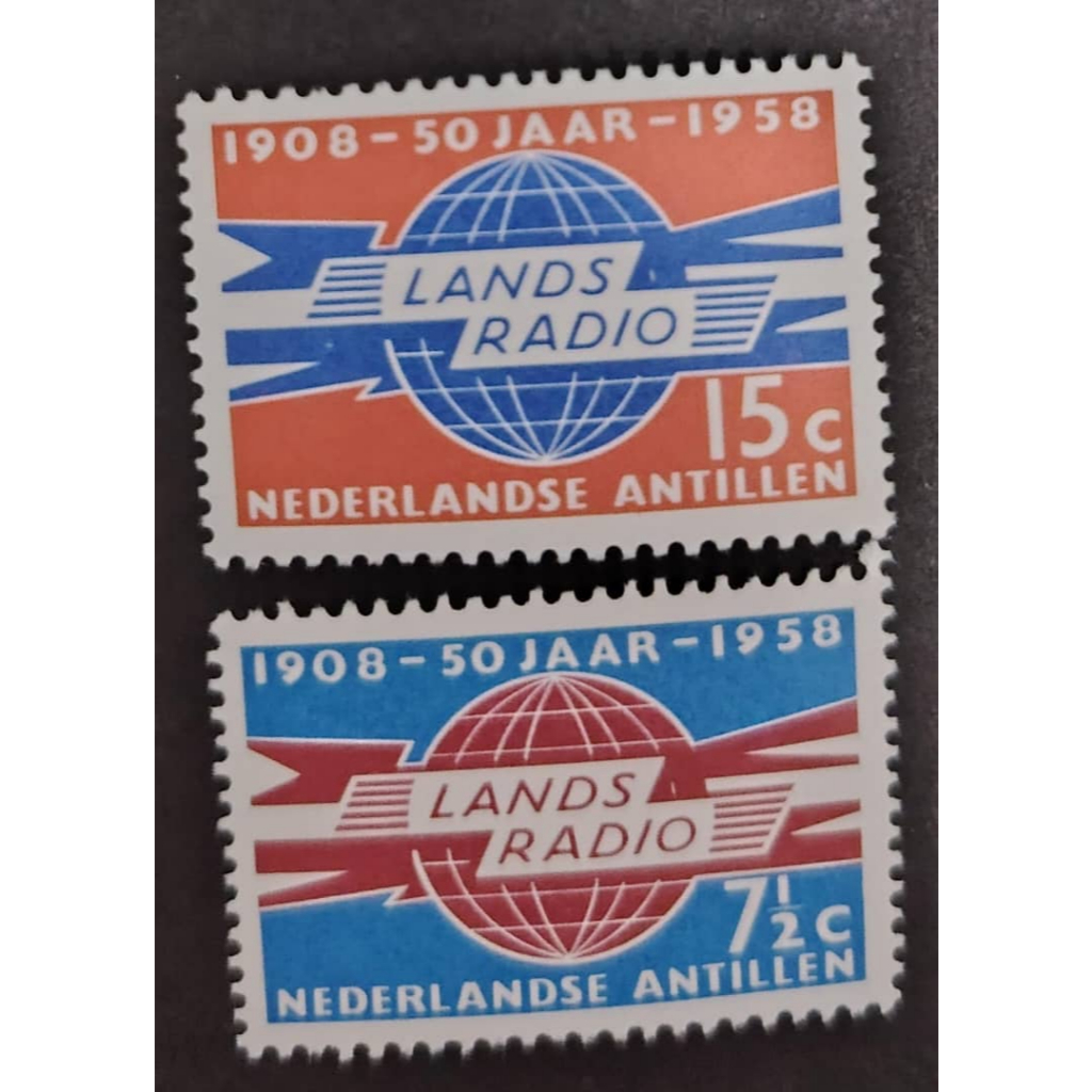 เนเธอร์แลนด์ Antilles 1958 The 50th Anniversary of the เนเธอร์แลนด์ Antilles Radio, MINT, COMPLETE S