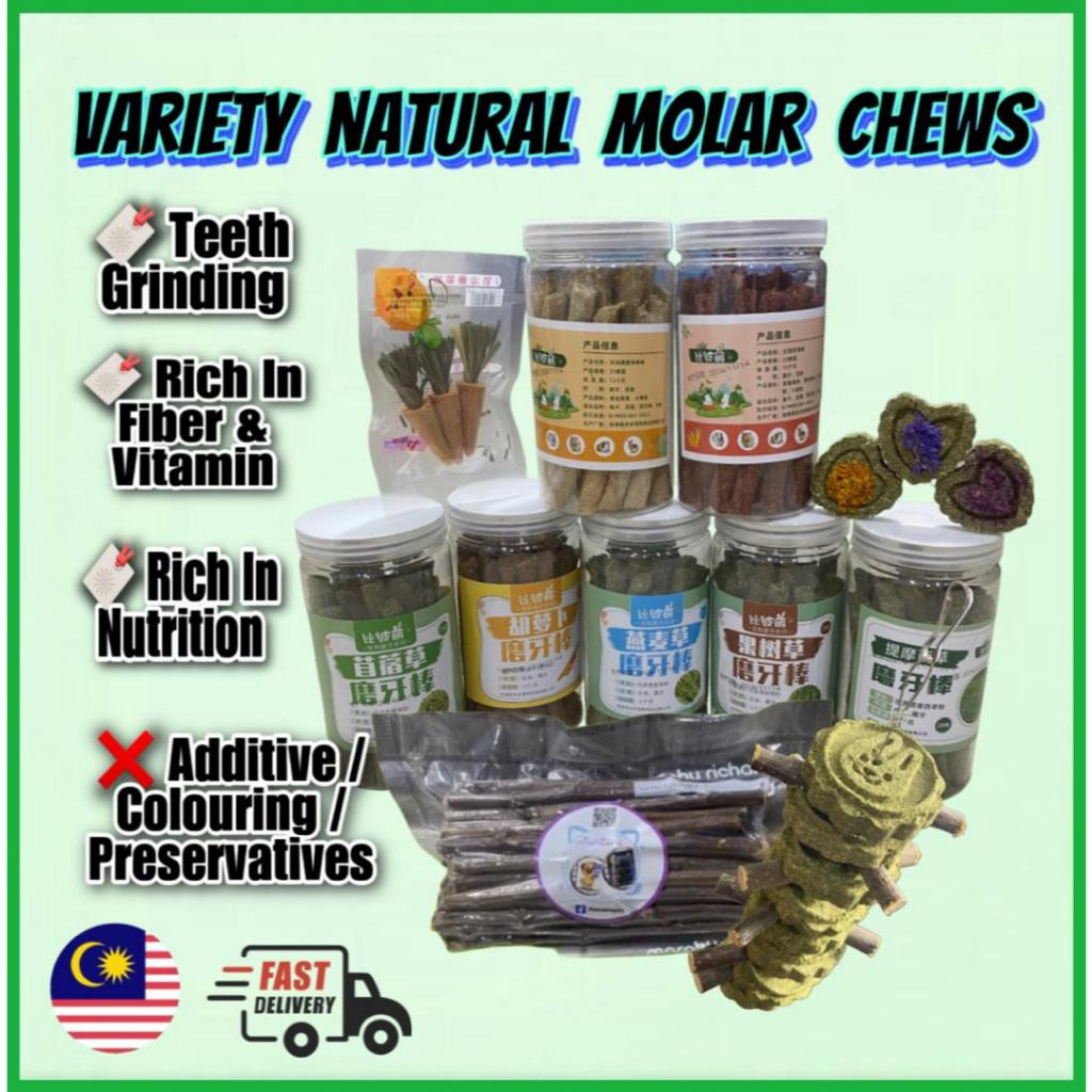 Pawzania Variety Pet Molar Grass Stick 25 ชิ้น Timothy Alfa ข้าวสาลีและ Apple Sticks สัตว์เล็ก