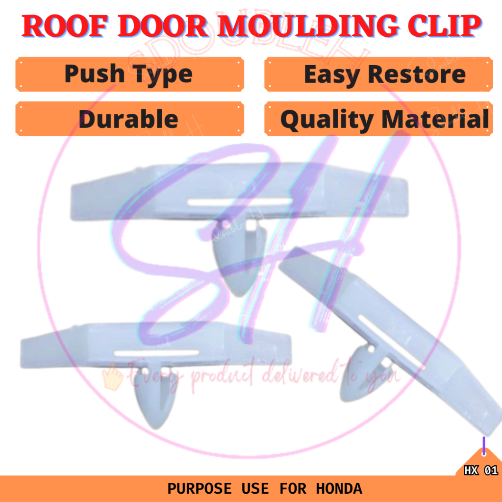 10PCS HX-01 Honda Civic EG SR4 EK S04 ES S5A Lining Body Clip Roof Rail Drip Moulding Clip