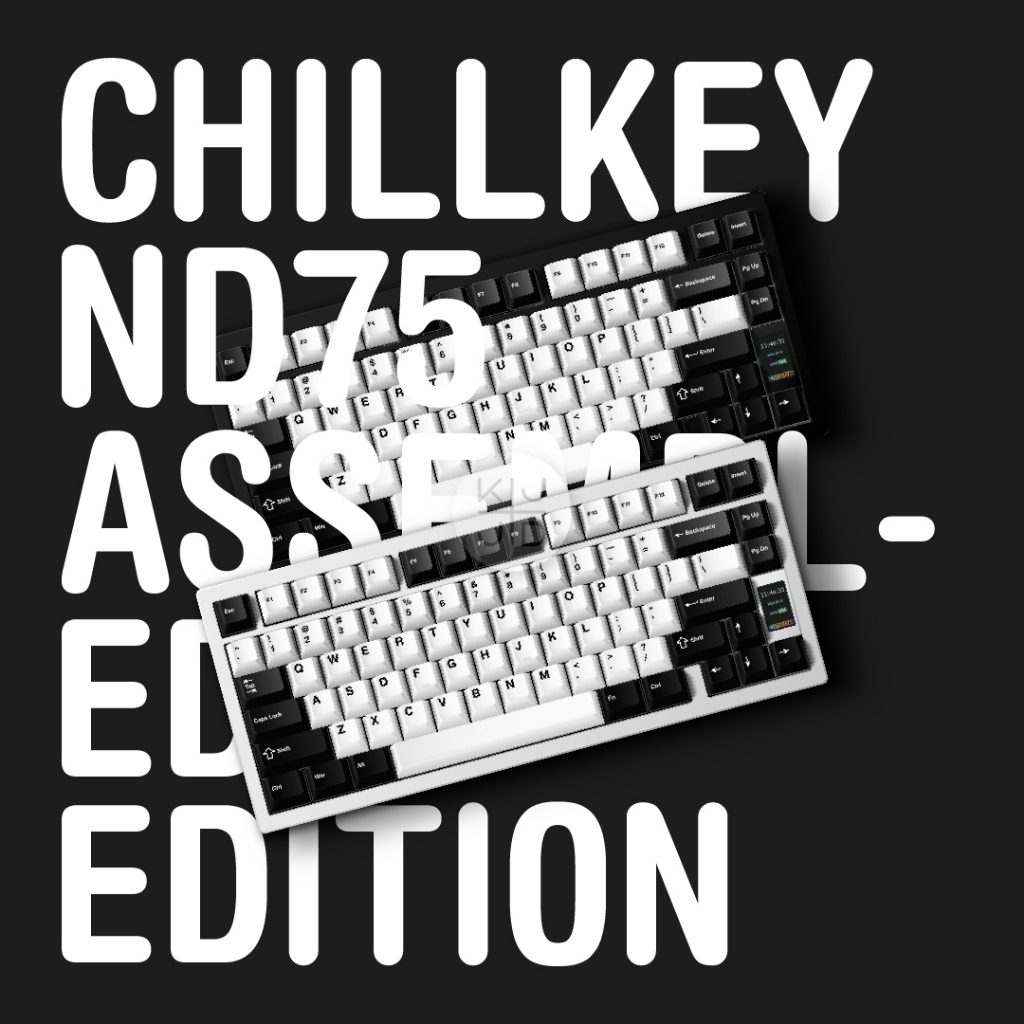 [KEYBOARD/PRE-BUILD] Chillkey ND75 Assembled Edition | คีย์บอร์ดอลูมิเนียม CNC Hotswap 75% Tri-mode