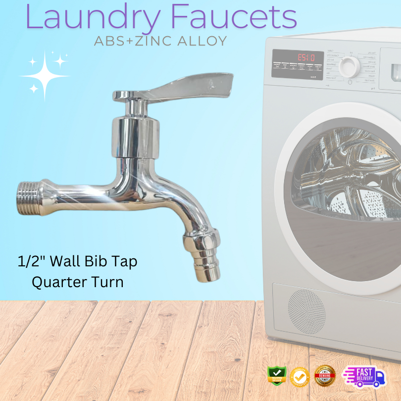 SUPERIOR QUALITY LAUNDRY FAUCET/QUARTER TURNED WALL BIB TAP/SINC ALLOY COPPER CORE FAUCET/BATHROOM F