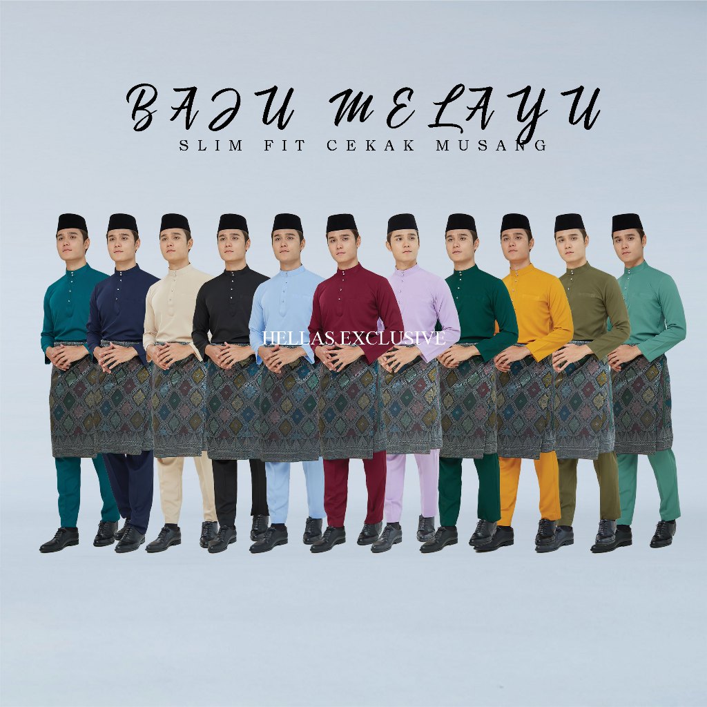 [ ฟรีซื้อ ] - BAJU MALAY SLIM FIT CAKE MUANG